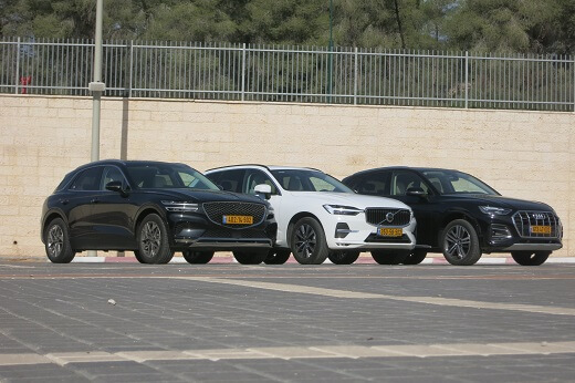 מבחן השוואתי - גנסיס GV70 - אודי Q5 - וולוו XC60